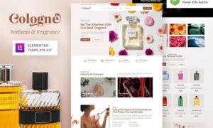 Cologne – Perfume & Fragrance Elementor Template Kit