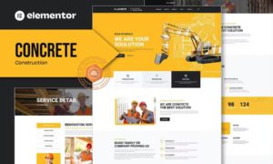 Concrete – Construction Elementor Template Kit