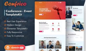 Confrico – Event & Conference Elementor Template Kit