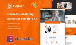 Conset – Business Consulting Elementor Template Kit