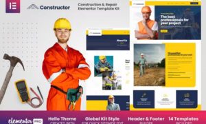 Constructor – Construction & Repair Elementor Template Kit