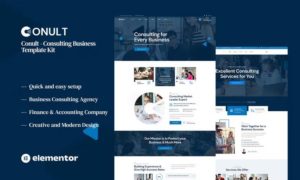 Conult – Consulting Business Elementor Template Kit