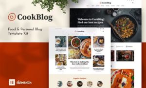 CookBlog – Food & Personal Blog Elementor Template Kit