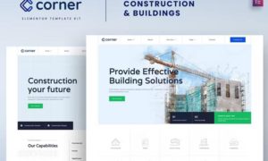 Corner – Construction & Building Elementor Template Kit