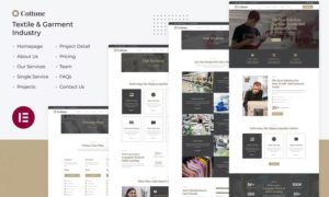 Cottone | Textile & Garment Industry Elementor Template Kit