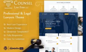 Counsel – Law Firm Elementor Template Kit