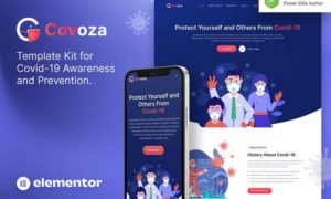 Covoza – Covid-19 Awareness & Prevention Elementor Template Kit