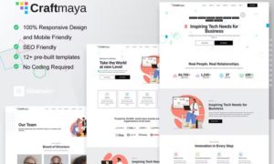 CraftMaya – IT Solutions & Services Company Elementor Template Kit