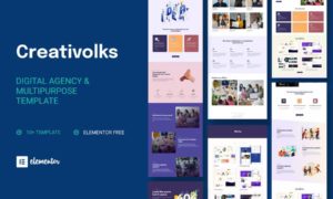 Creativolks – Creative & Business Agency Elementor Template Kit