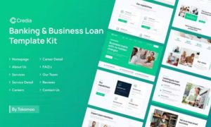 Credia | Banking & Business Loan Elementor Template Kit