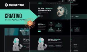 Criativo – Creative Agency & Portfolio Elementor Template Kit