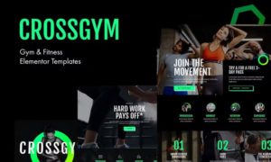 CrossGym – Gym & Fitness Elementor Template Kit