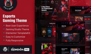 CROX | Esports & Gaming Elementor Template Kit