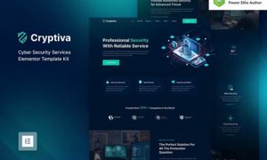 Cryptiva – Cyber Security Services Elementor Template Kit