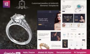 CustomMade – Customized Jewellery & Goldsmith Elementor Template Kit