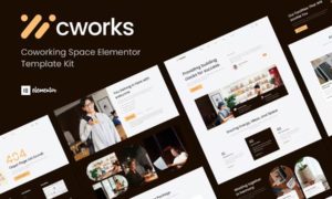 Cworks – Coworking Space Elementor Template Kit