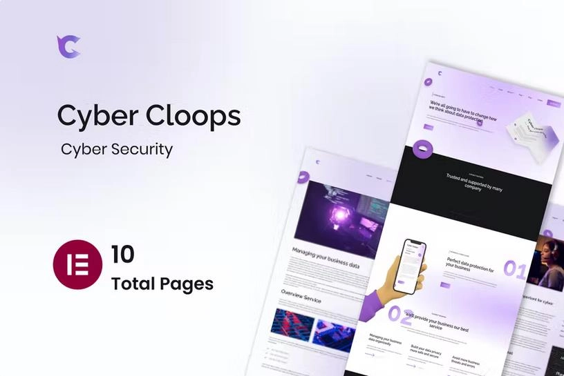 Cyber Cloop – Cyber Security Elementor Template Kits