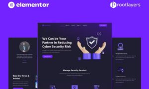 Cybertech – Cyber Security Elementor Pro Full Site Template Kit