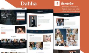 Dahlia – Beauty Business Elementor Template Kit