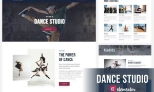 Dance Studio – Elementor Template Kit