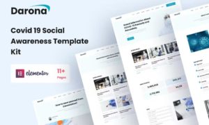 Darona – COVID-19 Social Awareness Elementor Template Kit