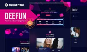 DeeFun – Festival & Event Organizer Elementor Template Kit