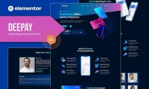 DeePay – Card Payment & Online Banking Elementor Template Kit