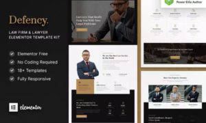 Defency – Law Firm & Lawyer Elementor Template Kit