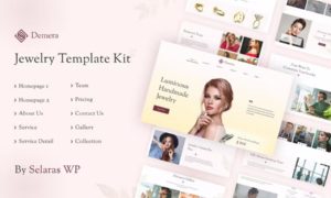 Demera – Jewelry Manufacturer & Store Elementor Template Kit