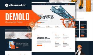 Demold – Construction Elementor Template Kit