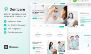 Dentcare – Dentist & Dental Clinic Elementor Template Kit