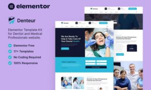 Denteur – Dentist & Dental Clinic Elementor Template Kit