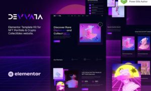 Devvata – NFT Portfolio Elementor Template Kit