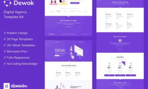 Dewok – Digital Agency Template Kit