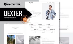 Dexter – Personal Portfolio Elementor Template Kit