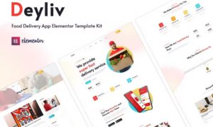 Deyliv – Food Delivery App Elementor Template Kit