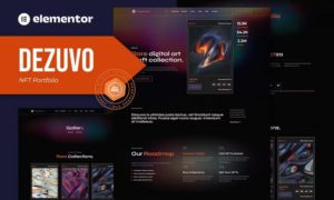 Dezuvo – NFT Portfolio Elementor Template Kit