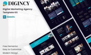 Digincy – Digital Marketing Agency Elementor Template Kit