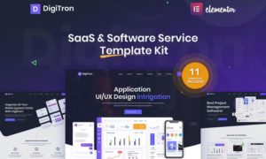 Digitron – Software & SaaS Elementor Template Kit