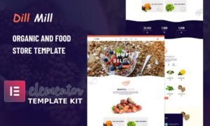 Dillmill – Organic Food Store Elementor Template Kit