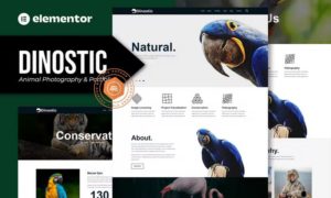 Dinostic – Animal Photography & Portfolio Elementor Template Kit