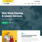 DirtyWash – Dry Cleaning & Laundry Service Elementor Template Kit