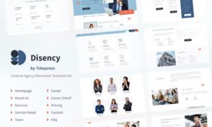 Disency | Creative Digital Agency Elementor Template Kit