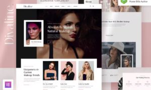 Divaline – Makeup Artist, Model & Beauty Elementor Template Kit