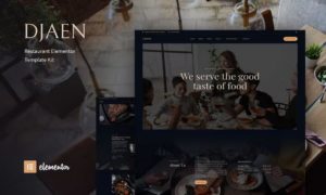 Djaen – Restaurant Elementor Template Kit