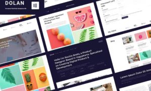 Dolan – Personal Portfolio Elementor Template Kit