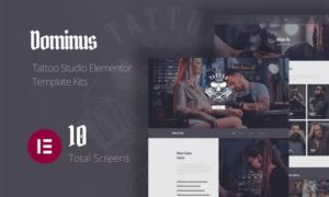 Dominus – Tattoo Studio Elementor Template Kits