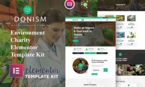 Donism – Environment Charity Elementor Template Kit