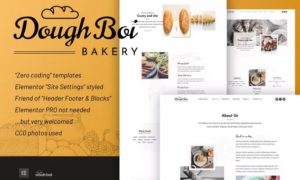 DoughBoiBakery – Bakery Cakery Elementor Template Kit