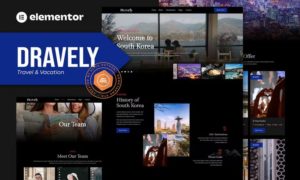 Dravely – Travel & Vacation Elementor Template Kit